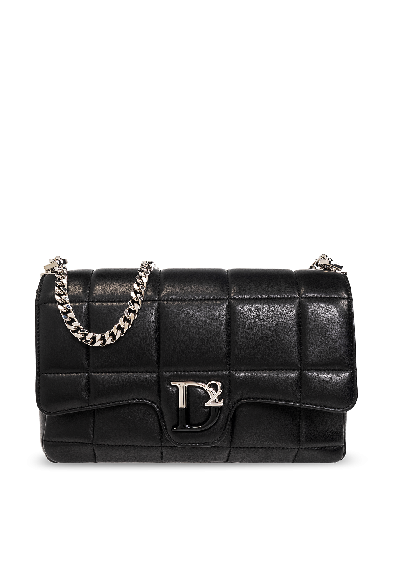 Black Shoulder bag with logo Dsquared2